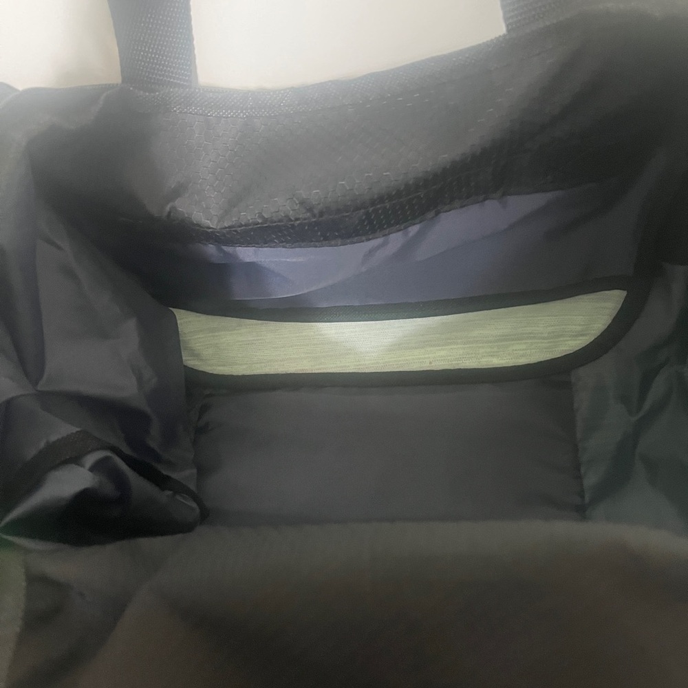 Adidas Black Duffel Bag with Neon Green Accents - Picture 4 of 6